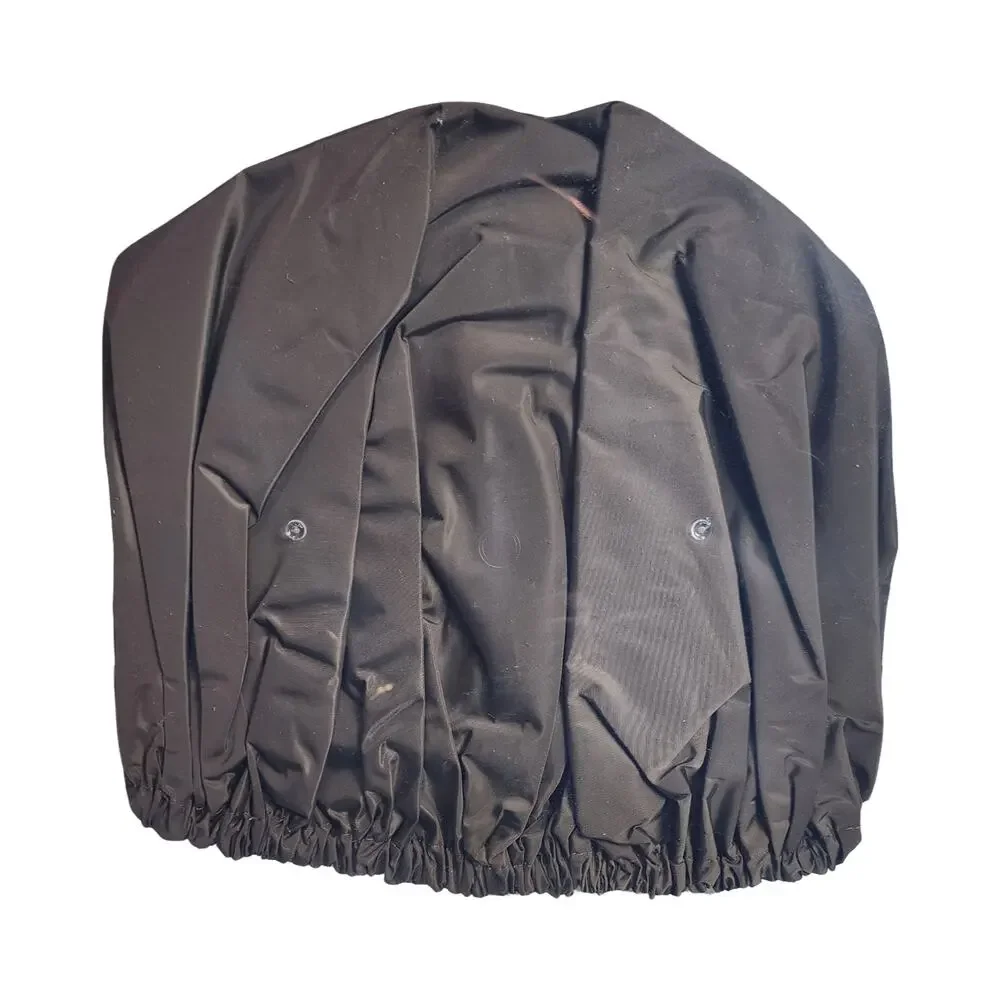 Reusable Waterproof Shower Cap Double Layer Hair Bath Cap Coffee Brown unisex